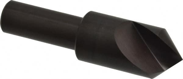 Hertel - 3/4" Head Diam, 1/2" Shank Diam, 1 Flute 90° High Speed Steel Countersink - All Tool & Supply