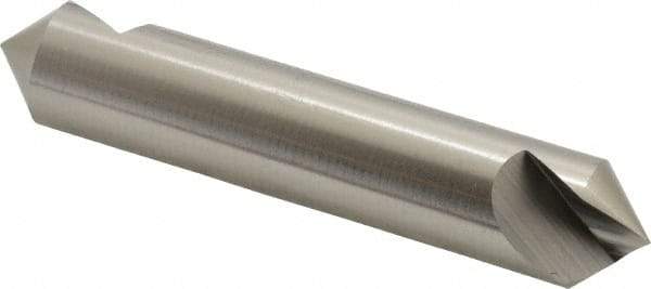 Hertel - 3/4" Head Diam, 3/4" Shank Diam, 1 Flute 90° High Speed Steel Countersink - 3-1/2" OAL, Straight Shank - All Tool & Supply