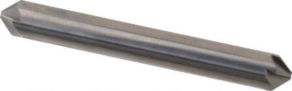 Hertel - 5/16" Head Diam, 5/16" Shank Diam, 6 Flute 90° Solid Carbide Countersink - 2-1/2" OAL, Straight Shank - All Tool & Supply