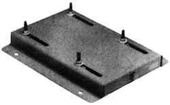 Made in USA - 1/2" Bolt Steel Rigid Fixed Base Motor Base - Adjusting Double Screw, 256 NEMA Frame - All Tool & Supply