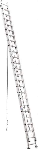 Werner - 48' High, Type IA Rating, Aluminum Extension Ladder - 300 Lb Capacity, 43' Working Length - All Tool & Supply