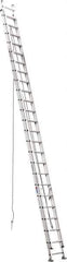 Werner - 48' High, Type IA Rating, Aluminum Extension Ladder - 300 Lb Capacity, 43' Working Length - All Tool & Supply