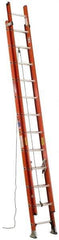 Werner - 32' High, Type IA Rating, Fiberglass Extension Ladder - 300 Lb Capacity, 29' Working Length - All Tool & Supply