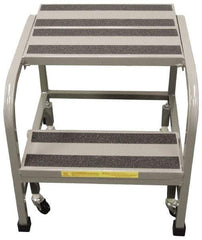 PW Platforms - 4 Step Stand - Office Mobile Stand, 300 Lb Capacity, 40" Platform Height, 26" Base Width x 33" Base Depth - All Tool & Supply