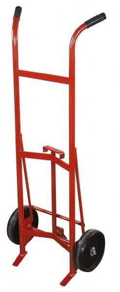 Made in USA - 30 & 55 Gal Drum Hand Truck - 25-1/2" Wide x 59" High, 2 Wheels - All Tool & Supply