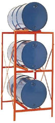 Made in USA - 3,200 Lb Load Capacity, 30 & 55 Gal Drum Storage Rack - 60" Wide x 48-1/2" High - All Tool & Supply