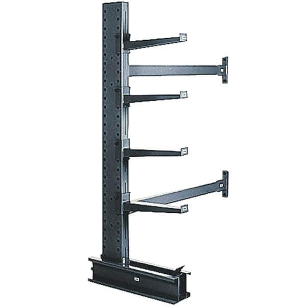 Made in USA - 6' High Single Sided "Add-On" Cantilever Rack - With Lip, 8,100 Lb Capacity, 33" Base Length, 12" Arm Length - All Tool & Supply