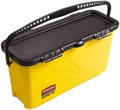 Rubbermaid - Plastic Bucket - 23.88" Long x 13.63" High x 9-1/2" Wide, Yellow - All Tool & Supply