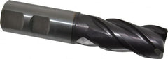 Guhring - 25mm, 45mm LOC, 25mm Shank Diam, 121mm OAL, 4 Flute, Solid Carbide Square End Mill - All Tool & Supply