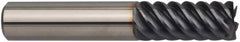 Guhring - 5/16" Diam 6 Flute Solid Carbide 0.031" Corner Radius End Mill - All Tool & Supply