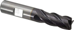 Guhring - 5/8", 4 Flute, Single End, Solid Carbide, 1/16" Corner Radius End Mill - 3-1/2" OAL, 35/38° Helix, Right Hand Flute, 1-1/4" LOC, Right Hand Cut - All Tool & Supply