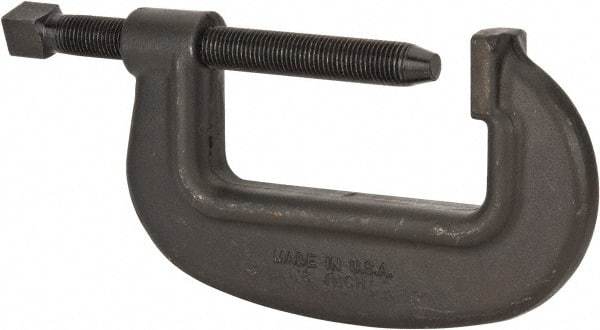 Wilton - Extra Heavy-Duty 8-1/2" Max Opening, 3-5/8" Throat Depth, Forged Steel Standard C-Clamp - 31,250 Lb Capacity, 0" Min Opening, Standard Throat Depth, Cold Drawn Steel Screw - All Tool & Supply