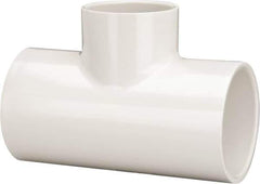 Value Collection - 2-1/2 x 2-1/2 x 2" PVC Plastic Pipe Reducing Tee - Schedule 40, All Slip End Connections - All Tool & Supply