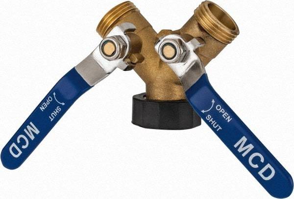 Midwest Control - 3/4 NH Garden Hose Coupler - Brass, Female Swivel Nut to Male Hose Connector - All Tool & Supply