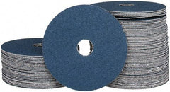 Camel Grinding Wheels - 5" Diam 7/8" Hole 60 Grit Fiber Disc - Medium Grade, Zirconia Alumina, 12,200 Max RPM - All Tool & Supply