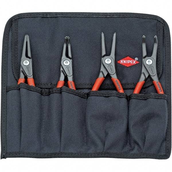 Knipex - 4 Piece Snap Ring Plier Set - Comes in Tool Roll - All Tool & Supply