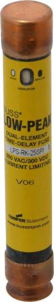 Cooper Bussmann - 300 VDC, 600 VAC, 25 Amp, Time Delay General Purpose Fuse - Fuse Holder Mount, 127mm OAL, 100 at DC, 300 at AC (RMS) kA Rating, 13/16" Diam - All Tool & Supply