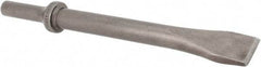 Made in USA - 3/4" Head Width, 6-1/2" OAL, 5/8" Shank Diam, Flat Chisel - Round Drive, Round Shank, Alloy Steel - All Tool & Supply