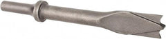 Made in USA - 6" OAL, 5/8" Shank Diam, Panel Cutter Chisel - Round Drive, Round Shank, Alloy Steel - All Tool & Supply