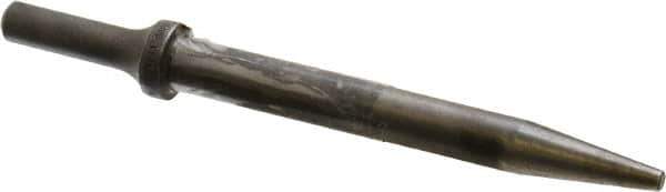 Made in USA - 6-1/2" OAL, 5/8" Shank Diam, Tapered Punch Chisel - Round Drive, Round Shank, Alloy Steel - All Tool & Supply