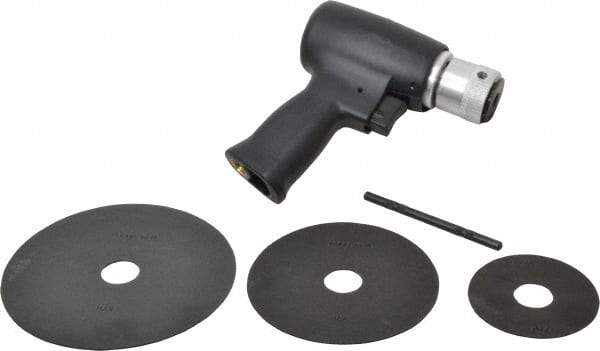 Florida Pneumatic - 3 to 5-1/2" Disc, 20,000 RPM, Pneumatic Handheld Disc Sander - 4 CFM, 1/4 NPT Inlet, 0.33 hp, 90 psi - All Tool & Supply