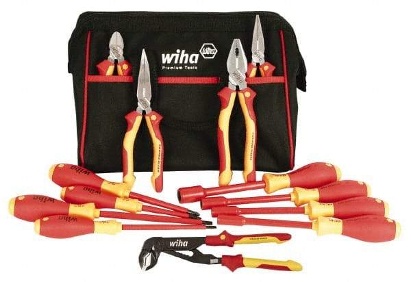 Wiha - 13 Piece Insulated Hand Tool Set - Comes in Canvas Bag - All Tool & Supply