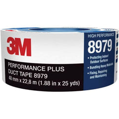 3M - 60 Yd x 29" x 12.1 mil Black Polyethylene Cloth Duct Tape - All Tool & Supply