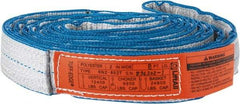 Lift-All - 8' Long x 2" Wide, 12,400 Lb Vertical Capacity, 2 Ply, Nylon Web Sling - 9,900 Lb Choker Capacity - All Tool & Supply