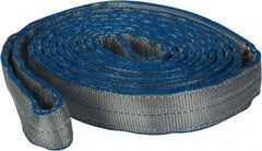 Lift-All - 12' Long x 2" Wide, 12,400 Lb Vertical Capacity, 2 Ply, Nylon Web Sling - 9,900 Lb Choker Capacity - All Tool & Supply