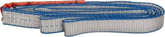 Lift-All - 6' Long x 1" Wide, 1,600 Lb Vertical Capacity, 1 Ply, Polyester Web Sling - 1,250 Lb Choker Capacity - All Tool & Supply