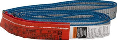 Lift-All - 8' Long x 1" Wide, 1,600 Lb Vertical Capacity, 1 Ply, Polyester Web Sling - 1,250 Lb Choker Capacity - All Tool & Supply