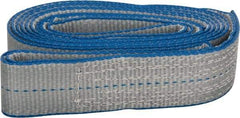 Lift-All - 10' Long x 2" Wide, 3,200 Lb Vertical Capacity, 1 Ply, Polyester Web Sling - 2,500 Lb Choker Capacity - All Tool & Supply