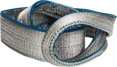 Lift-All - 4' Long x 3" Wide, 8,600 Lb Vertical Capacity, 2 Ply, Polyester Web Sling - 6,900 Lb Choker Capacity - All Tool & Supply