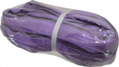 Lift-All - 10' Long x 1" Wide, Polyester Web Sling - 2,100 Lb Choker Capacity, 5/8" Diam Chain, Purple - All Tool & Supply