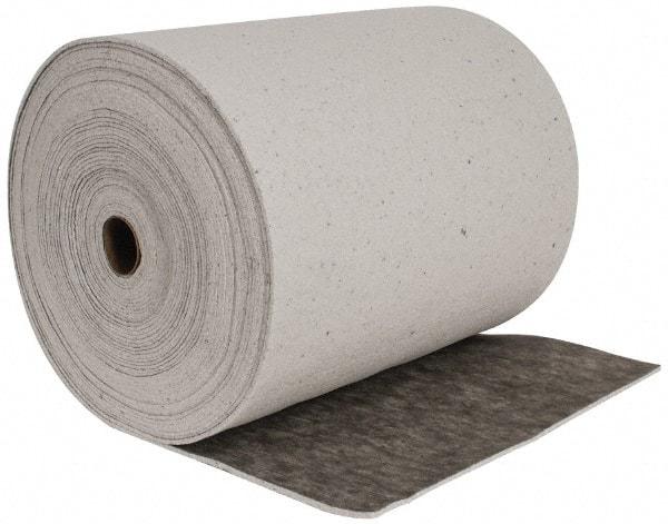 Brady SPC Sorbents - 53 Gal Capacity per Package, Universal Roll - 150' Long x 28-1/2" Wide, Gray, Cellulose - All Tool & Supply