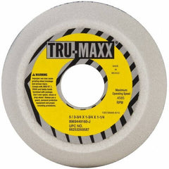 Tru-Maxx - 5" Diam, 1-3/4" Hole Size, 1-3/4" Overall Thickness, 60 Grit, Type 11 Tool & Cutter Grinding Wheel - Medium Grade, Aluminum Oxide, J Hardness, 4,585 RPM - All Tool & Supply