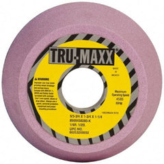 Tru-Maxx - 5" Diam, 1-1/4" Hole Size, 1-3/4" Overall Thickness, 80 Grit, Type 11 Tool & Cutter Grinding Wheel - Medium Grade, Aluminum Oxide, K Hardness, 4,585 RPM - All Tool & Supply