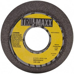 Tru-Maxx - 4" Diam, 1-1/4" Hole Size, 1-1/2" Overall Thickness, 46 Grit, Type 11 Tool & Cutter Grinding Wheel - Coarse Grade, Aluminum Oxide, K Hardness, 5,730 RPM - All Tool & Supply