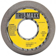 Tru-Maxx - 4" Diam, 1-1/4" Hole Size, 1-1/2" Overall Thickness, 60 Grit, Type 11 Tool & Cutter Grinding Wheel - Medium Grade, Aluminum Oxide, J Hardness, 5,730 RPM - All Tool & Supply