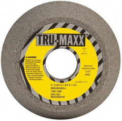 Tru-Maxx - 5" Diam, 1-1/4" Hole Size, 1-3/4" Overall Thickness, 60 Grit, Type 11 Tool & Cutter Grinding Wheel - Medium Grade, Aluminum Oxide, J Hardness, 4,585 RPM - All Tool & Supply