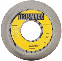 Tru-Maxx - 4" Diam, 1-1/4" Hole Size, 1-1/2" Overall Thickness, 120 Grit, Type 11 Tool & Cutter Grinding Wheel - Fine Grade, Aluminum Oxide, K Hardness, 5,730 RPM - All Tool & Supply