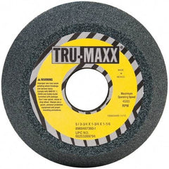 Tru-Maxx - 5" Diam, 1-1/4" Hole Size, 1-3/4" Overall Thickness, 60 Grit, Type 11 Tool & Cutter Grinding Wheel - Medium Grade, Aluminum Oxide, I Hardness, 4,585 RPM - All Tool & Supply