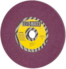 Tru-Maxx - 10" Diam x 1-1/4" Hole x 3/4" Thick, J Hardness, 46 Grit Surface Grinding Wheel - Aluminum Oxide, Type 1, Coarse Grade, 3,250 Max RPM, No Recess - All Tool & Supply