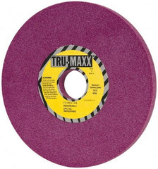 Tru-Maxx - 7" Diam x 1-1/4" Hole x 1/2" Thick, J Hardness, 80 Grit Surface Grinding Wheel - Aluminum Oxide, Type 1, Medium Grade, 3,600 Max RPM, No Recess - All Tool & Supply