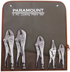 Paramount - 5 Piece Locking Plier Set - All Tool & Supply