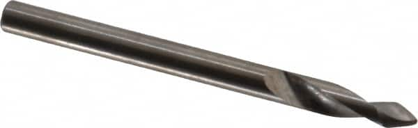 Accupro - 3mm Body Diam, 60°, 38mm OAL, Solid Carbide Spotting Drill - All Tool & Supply