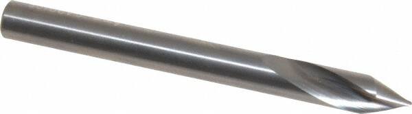 Accupro - 6mm Body Diam, 60°, 63mm OAL, Solid Carbide Spotting Drill - All Tool & Supply