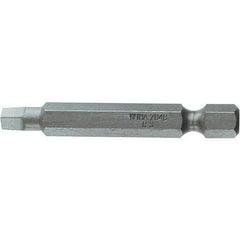 Wiha - #2" Square Size Power Bit - 1/4" Drive, 2" OAL - All Tool & Supply