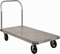 Value Collection - 2,000 Lb Capacity Aluminum Platform Truck - Aluminum Deck, 30" OAW - All Tool & Supply