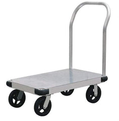 Value Collection - 2,000 Lb Capacity Aluminum Platform Truck - Aluminum Deck, 24" OAW - All Tool & Supply